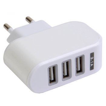Caricatore multi porta USB bianco
