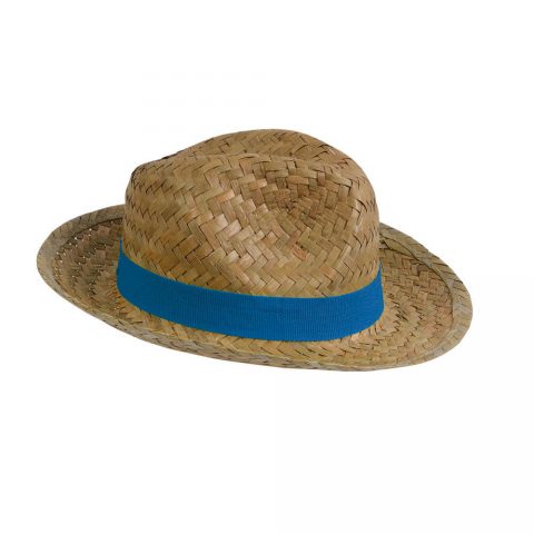 Cappello in paglia blu
