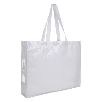 Shopper da bottiglie riciclate bianco