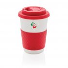 Tazza da caffè in fibra di bambù rosso