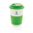 Tazza da caffè in fibra di bambù verde