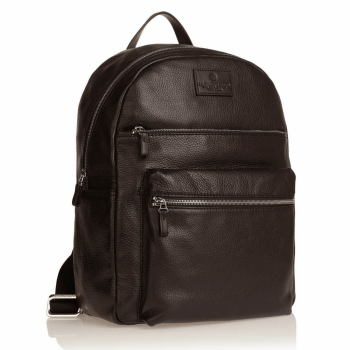 EXVERMONT - Zaino Vermont Medio Porta PC 14 in pelle marrone