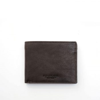 Portafoglio Orizzontale Flap + 6 CC Marrone