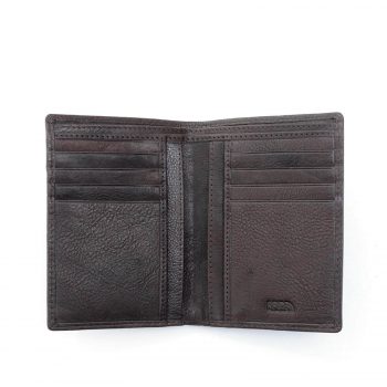 Portafoglio Verticale 8CC Marrone interno