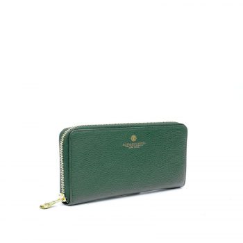 Portafoglio Zip donna verde