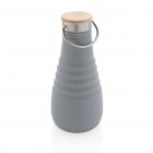 Borraccia in silicone pieghevole grigia