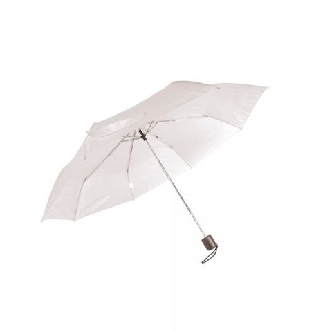Mini ombrello manuale bianco