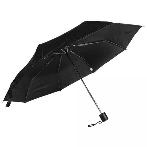 Mini ombrello manuale nero