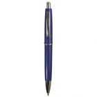 Penna a scatto anello metallo blu