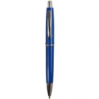 Penna a scatto anello metallo blu royal