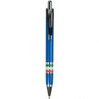 Penna a scatto con impugnatura tricolore Italia blu