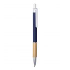 Penna in alluminio e bambù blu