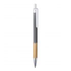 Penna in alluminio e bambù grigio