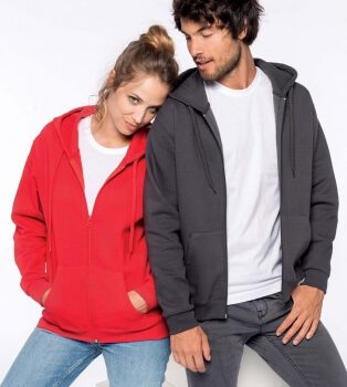 Felpa con cappuccio full zip