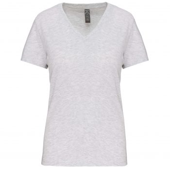 T-shirt donna bio 150 collo a V ash heater
