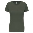 T-shirt donna sport dark khaki