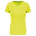 T-shirt donna sport fluorescent yellow